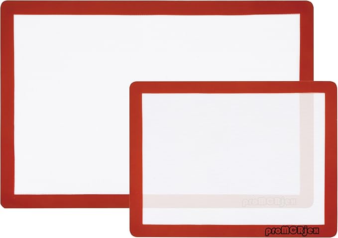 Silicone Baking Mats Half Sheet/Full Sheet Non-Stick Cookie Sheet for Baking Silicon Baking Mat Set (12” x 16” & 16” x 24” Pack of 2)