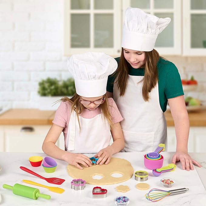 Mrs. Anderson’s Baking Kids Baking Set, Food Safe, Professional Materials, 24-Piece Set
