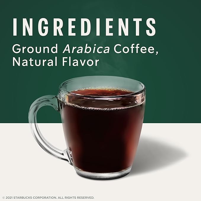Starbucks Medium Roast K-Cup Coffee Pods — Toffeenut for Keurig Brewers — 10 Count (Pack of 6)