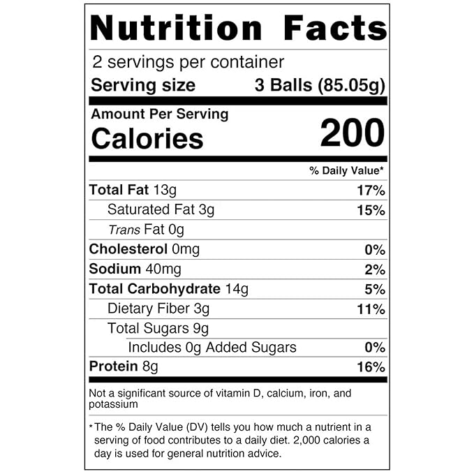Wholly Balls Protein Bites – Healthy Plant-Based Snack | High Protein, Low Sugar, Gluten-Free Energy Balls (Pack of 3, Mac Daddy)