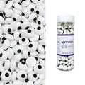 Weraru Small Candy Eyeballs Eye Ball Sweets Cake Cupcake Toppers Cookie Dessert Sprinkles Decorations Birthday Party Supplies 4.2Ounce