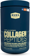 BUBS Naturals Unflavored Collagen Peptides Powder, Best Proteins for Joints & Skin, Pasture Raised Grass Fed, Paleo and Keto Friendly, Whole30 Approved, Non-GMO Dairy & Gluten Free, 10oz, 14 Servings