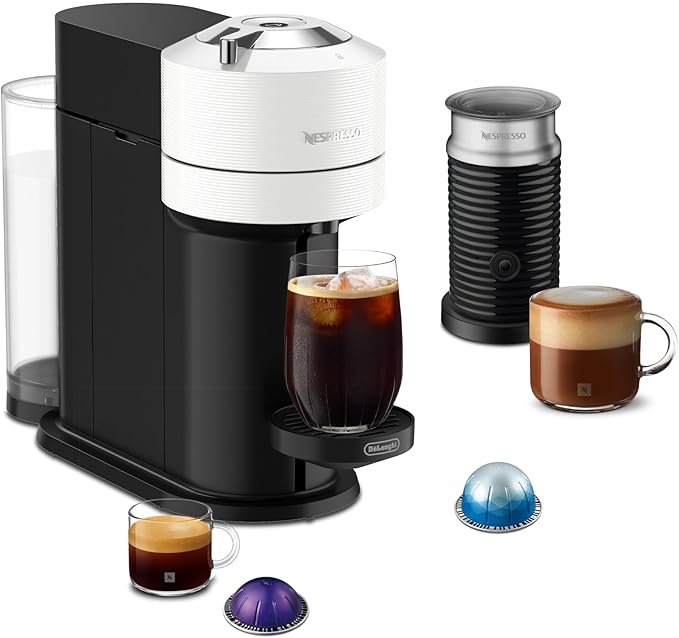 Nespresso Vertuo Next Coffee and Espresso Maker by De'Longhi with Aeroccino Milk Frother