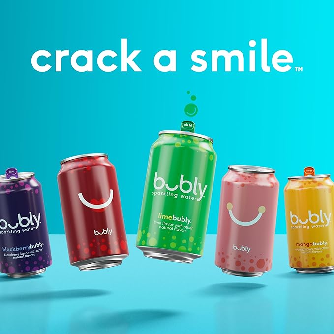 bubly Sparkling Water, Mango, Zero Sugar & Zero Calories, Seltzer Water, 12 Fl Oz Cans (Pack of 8)