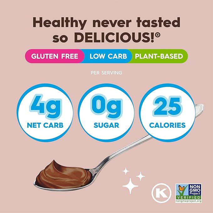 Simply Desserts Chocolate Instant Pudding, Sugar-Free, 6-Pack – Healthy Dessert, Keto Snacks, Vegan & Diabetic-Friendly, Kosher, 1.7 Oz Ea