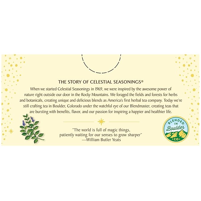 Celestial Seasonings Herbal Tea, Mint Magic,Caffeine Free, 20 tea bags (Pack of 6)