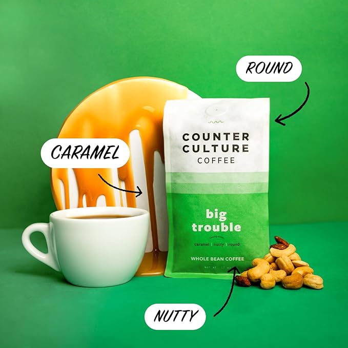 Counter Culture Coffee - Whole Bean Coffee - Multi-Pack - One 12oz Bag of Each (Big Trouble and Hologram)