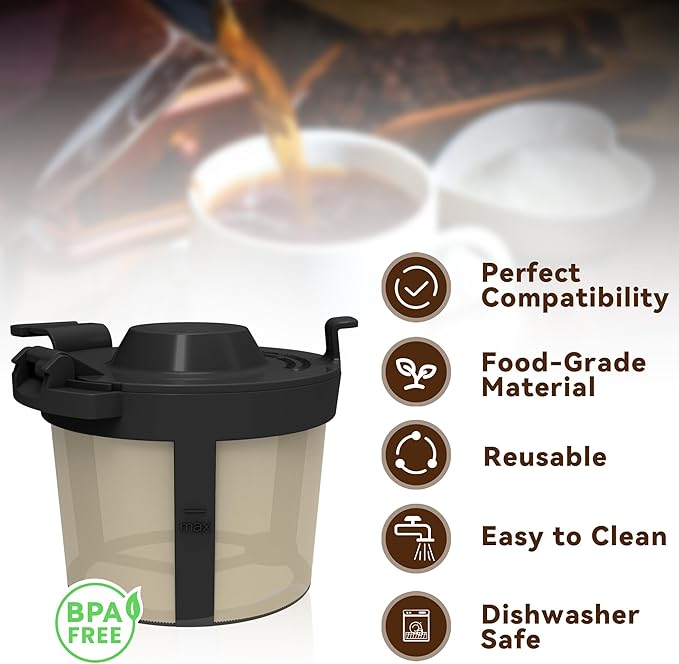 2pack Coffee Basket Compatible with Ninja Coffee Maker, Reusable Basket Filters for Ninja PB051/PB041ST
