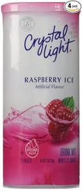 Crystal Light Raspberry Ice Drink Mix (12-Quart), 1.3 Ounce Packages (Pack of 4)