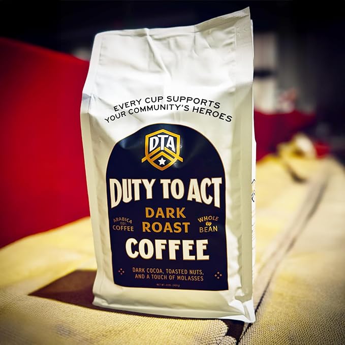 Duty to Act Medium Roast Whole Bean Coffee, 2 lbs (Pack of 6)