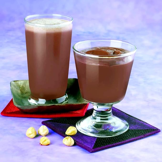 Nutmeg State Nutrition - Pudding or Shake, Low Calories, 15g Protein, Low Fat, 7 Servings Per Box (Chocolate Hazelnut)