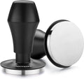 Normcore 58mm Coffee Tamper V4.1 with Click Feedback, Self-Leveling Spring-Loaded Design, 304 Stainless Steel Flat Base for 58mm Espresso Portafilters, Black Anodized Aluminum Handle