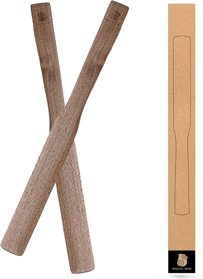 Black Walnut Wood Coffee Blender Sticks 10-inch for Aeropress, French Press, Syphon Coffee Brewer, Wood Pressing Sticks for Coffee Enthusiasts(2pcs)