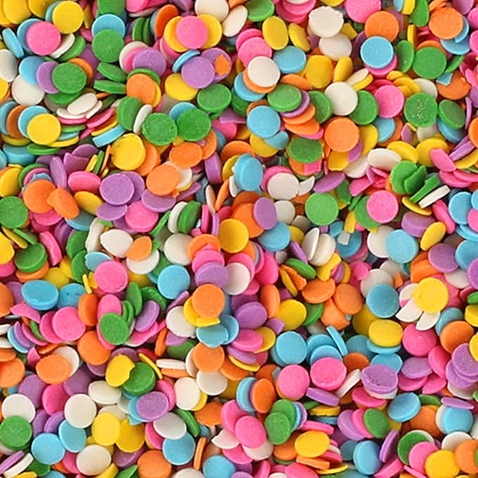 Confetti Sprinkles- 10 Ounces - Pastel Sprinkles - Birthday Toppings for Baby Shower Cupcakes, Cake, Cookies Decorations