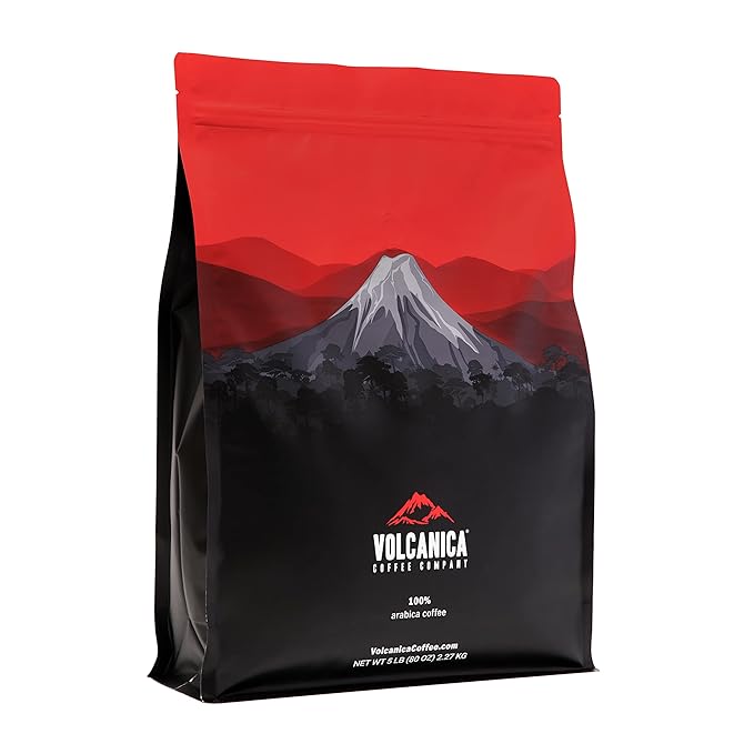 Costa Rica Peaberry Coffee, Ground, Medium Roast, Fresh Roasted, 5 lbs