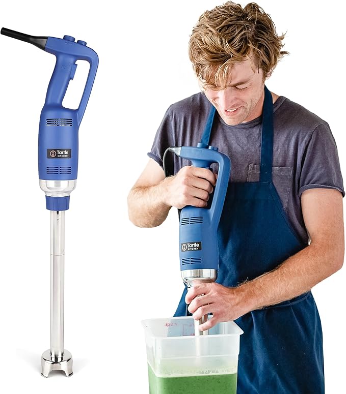 TK Commercial Immersion Blender, 500 Watt/.5 HP Variable Speed Motor, 16,000 RPM Heavy Duty with Performance Assurance - 18"