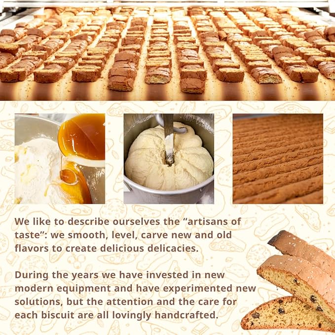 Italian Semi-Soft Almond Biscotti | Made in Tuscany, Italy | Stildolce Traditional Authentic Biscuits, Pack of 2