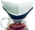 Pour-over Coffee Set Fit for 1-2 Cup Coffee Brewing at Home/Outdoors, Includes 1 Two-way Dripper & 80 Disposable Fabric Coffee Filters, Flip-and-use Dripper with Cone & Trapezoid Shape