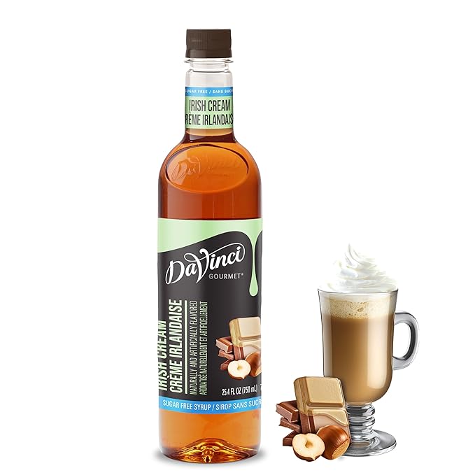 DaVinci Gourmet Sugar-Free Irish Cream Syrup, 25.4 Fluid Ounces (Pack of 1)