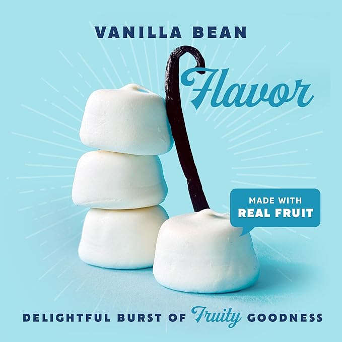 GoodMallow Vegan Marshmallows - Large Kosher Gluten Free Dairy Free Healthy Marshmallows - Natural Gelatin Free for Hot Chocolate, Smores, Baking - Nothing Artificial, Vanilla