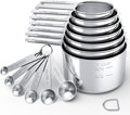 TILUCK Measuring Cups and Spoons Set, Stainless Steel Cups & Spoons,Coffee Scoop Spoon, Kitchen Gadgets for Cooking & Baking (13)