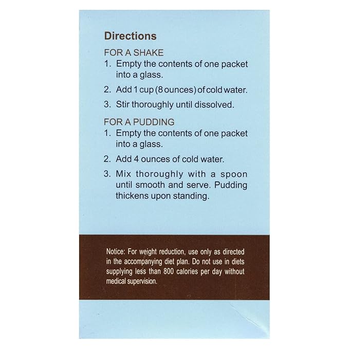 Nutmeg State Nutrition - Pudding or Shake, Low Calories, 15g Protein, Low Fat, 7 Servings Per Box (Chocolate)
