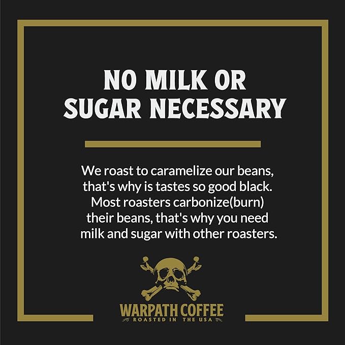 Warpath Coffee Medium Roast Whole Bean Coffee, Summer Blend, High Caffeine, Extra Strong Roasted 100% Arabica Coffee Beans Whole, Caribbean Inspired Blue Mountain Blend, Created by Navy SEALs, 12oz