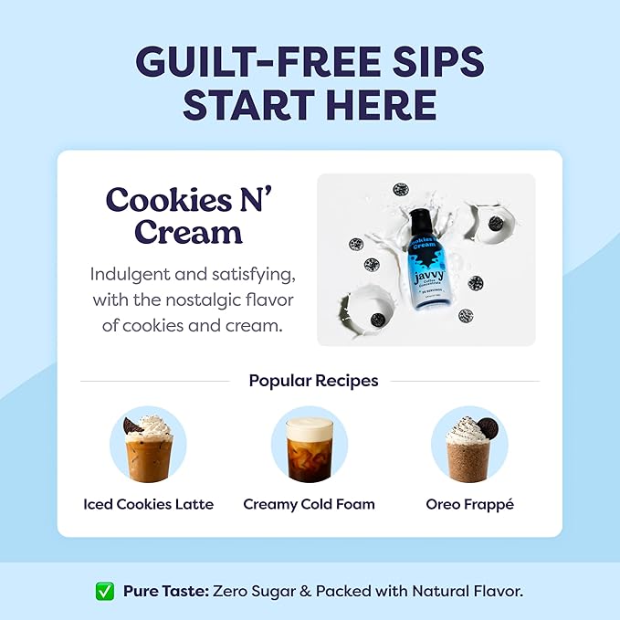 Coffee Concentrate - Limited Release Flavors - Cold Brew Coffee, Perfect for Hot or Iced Instant Coffees, Hot Drinks, Cold Brew Concentrate, 35 Servings - Cookies N’ Cream