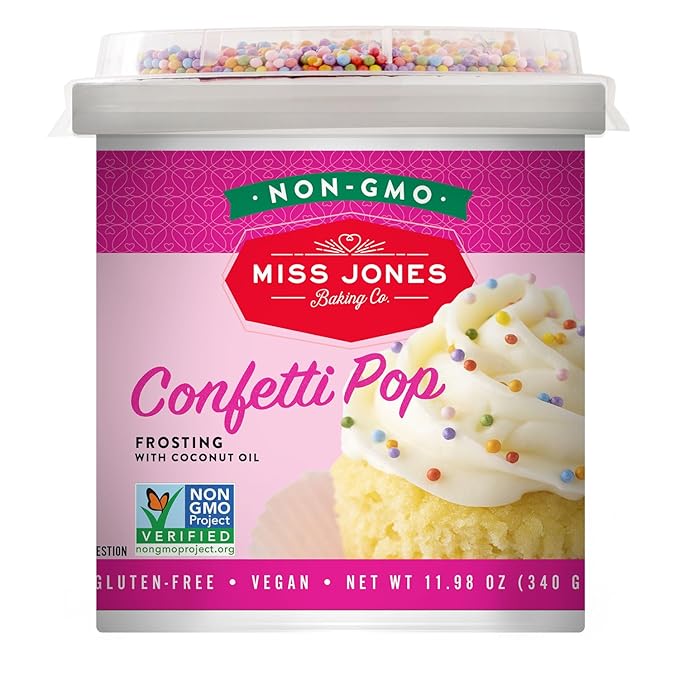 Miss Jones Baking Co. Confetti Pop Vegan Frosting, 11.98 Ounce