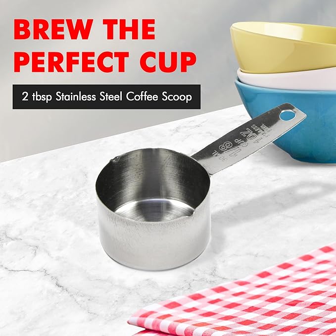Chef Craft Select Coffee Measurer, 4 inch 2 tbsp, Stainless Steel