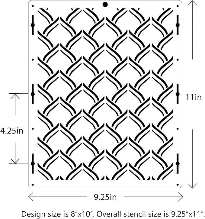 4Pcs Lace Wedding Tiers Pattern Birthday Cake Background Stencil Template - Baking Mesh Seamless Harvest Cake Stencil (XTall A)