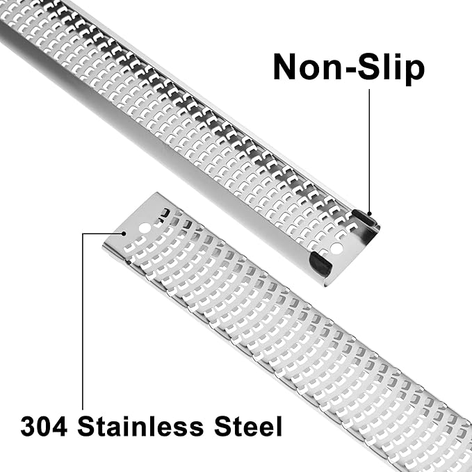 Lemon Zester, Stainless Steel Kitchen Cheese Grater, Plastic Cover Ergonomic Soft Green Handle