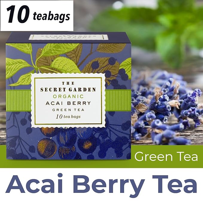 Premium Organic Holiday Tea Bag Sampler Gift Box - 90 Bags 9 Exotic Flavors Herbal Orange Spice, Mango, Earl Grey, Pomegranate, Peach, Green, Ginger Peach, Lemon Ginger, Acai Berry