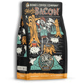 Bones Coffee Company Maple Bacon, Bacon and Maple Syrup Flavored Coffee, Medium Roast Low Acid Arabica Beans Compatible with Auto drip and French Press Coffee Maker, 12 Oz Whole Bean
