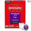 Community Coffee New Orleans Blend 24 Count Coffee Pods, Special Dark Roast, Compatible with Keurig 2.0 K-Cup Brewers, 24 Count (Pack of 1)