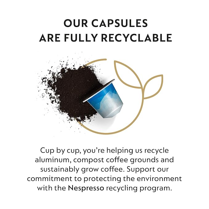 Nespresso Capsules Original Line, Freddo Intenso, 50-Count Espresso Coffee Pods