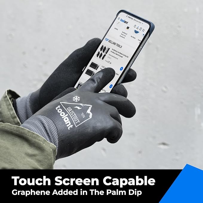 Waterproof Winter Work Gloves for Men and Women, Touchscreen, Freezer Gloves, Thermal Insulated, for Cold Weather