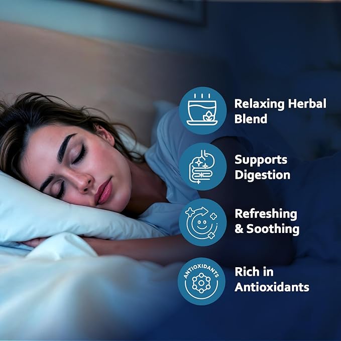 Life Plus Style Gourmet Pagoda Garden Sleep Organic Herbal Tea Caffeine Free Peppermint Tea Chamomile Fennel Tulsi Hot or Iced Floral Blend Natural Delicious moonbrew Sleep Digestive 60 Tea Bags