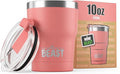 Beast 10 oz Tumbler Stainless Steel Vacuum Insulated Coffee Ice Cup Double Wall Travel Flask (Blossom Pink)