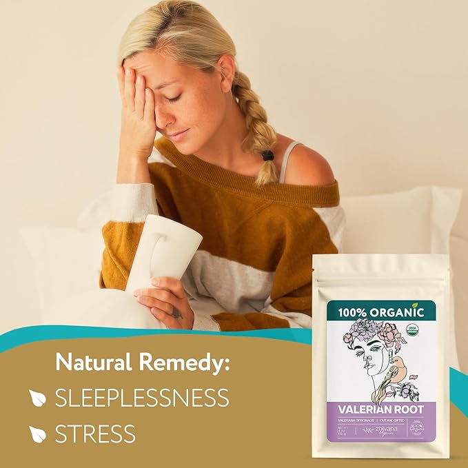 Super Value Pack 5 LB - Organic Valerian Root Tea - Valarian Tea - Stress Release, Nervous System Support - Sleep Better & Longer