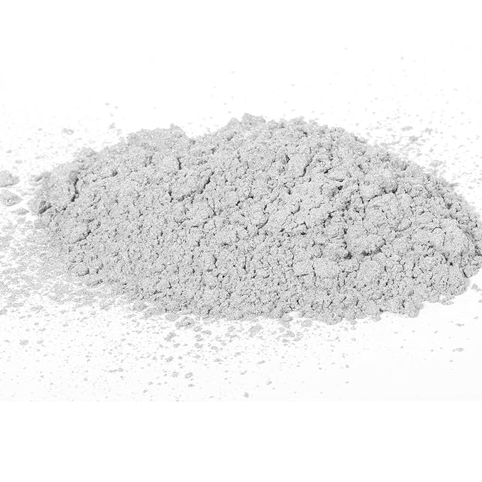 PAVADOR Edible Luster Dust,Silver Luster Dust 12g Food Grade Metallic Shimmer,Edible Glitter for Desserts Cake Decorating, Baking, Fondant, Chocolate, Candy, Drinks, Cookies, Vegan