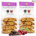 Authentic Italian Semi-Soft Chocolate and Cherry Biscotti | Made in Tuscany, Italy | Stildolce Traditional Biscuits, Pack of 2