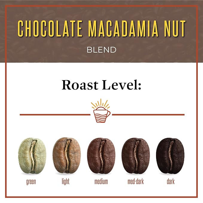 San Diego Coffee Chocolate Macadamia Nut, Medium Roast, Whole Bean Coffee, 5-Pound Bag Café en grano tostado