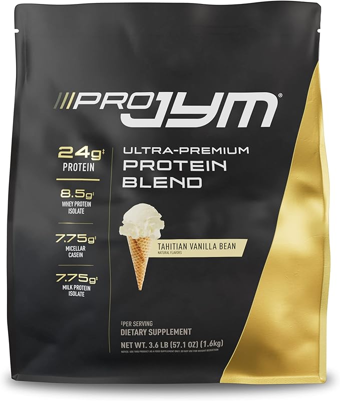 Pro JYM Tahitian Vanilla Protein Powder - Whey Protein Isolates, Casein, & Milk Protein, Lean Muscle Building for Men & Women, JYM Supplement Science, 45 Servings