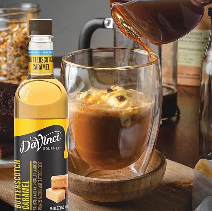 DaVinci Gourmet Sugar-Free Butterscotch Caramel Syrup, 25.4 Fluid Ounces (Pack of 1)
