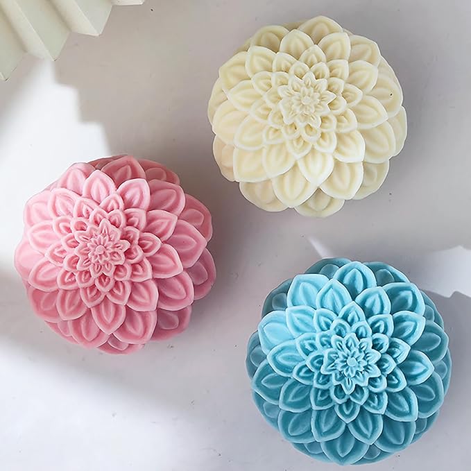 Lotus Ball Candle Mold Lotus Flower Mold Peony Mold Ball Mold Flower Resin Casting Mold Resin Making Molds Silicone Mold for Candle Home Decorate Mold Candle Making Mold 3D Animal Mold Clay Mold