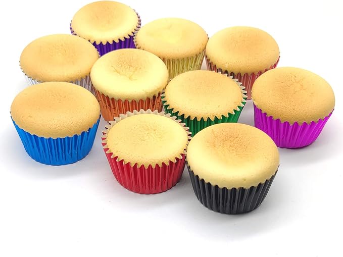 Standard Silver Foil Cupcake Liners Muffin Baking Cups for Party and More, 100-Count