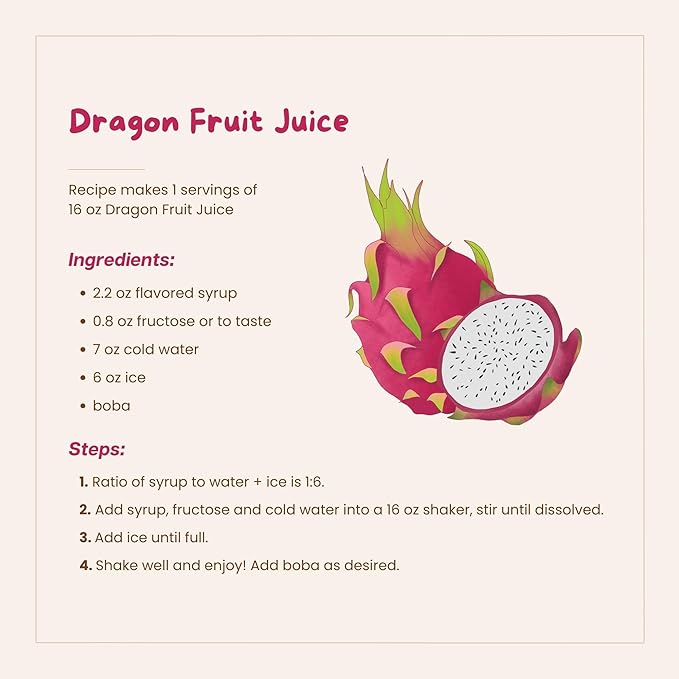 Bossen Concentrated Syrup_5.5 lb (Dragon Fruit)