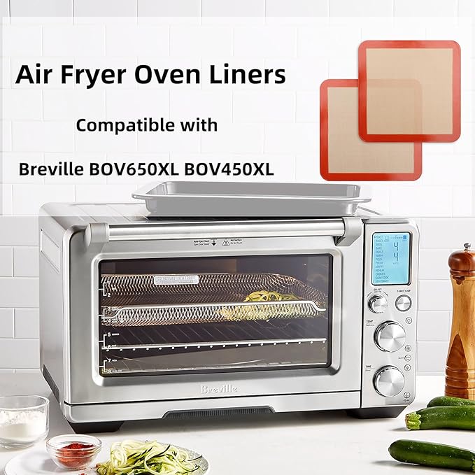 Square Silicone Baking Mats for 10 Inch Cake Pan, 9.65"Square Food Grade Silicone Mat for Baking Sheet for Cake/Pastry/Toast/Pie, Non-Stick Reusable Baking Mat for 10x10 Air Fryer/Cake Pan/Oven