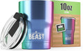 Beast 10 oz Tumbler Stainless Steel Vacuum Insulated Coffee Ice Cup Double Wall Travel Flask (Rainbow)